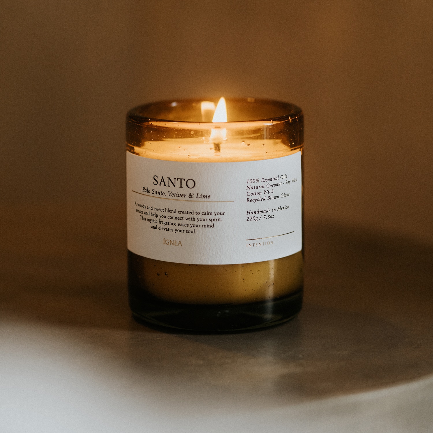 SANTO NATURAL CANDLE (VELA AROMÁTICA NATURAL)
